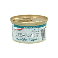 Консерва Healthy Irresistibili Capricci для требовательных кошек, паштет с тунцом, 85 г Консерва Healthy Irresistibili Capricci для требовательных кошек, паштет с тунцом, 85 г