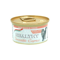 Консерва Healthy Irresistibili Capricci для стерилизованных кошек, паштет с тунцом, 85 г Консерва Healthy Irresistibili Capricci для стерилизованных кошек, паштет с тунцом, 85 г