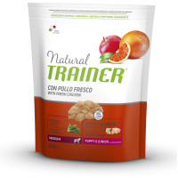 Корм Trainer Natural Super Premium для щенков средних пород, до 15 месяцев, укрепляет иммунную систему, 650 г Корм Trainer Natural Super Premium для щенков средних пород, до 15 месяцев, укрепляет иммунную систему, 650 г