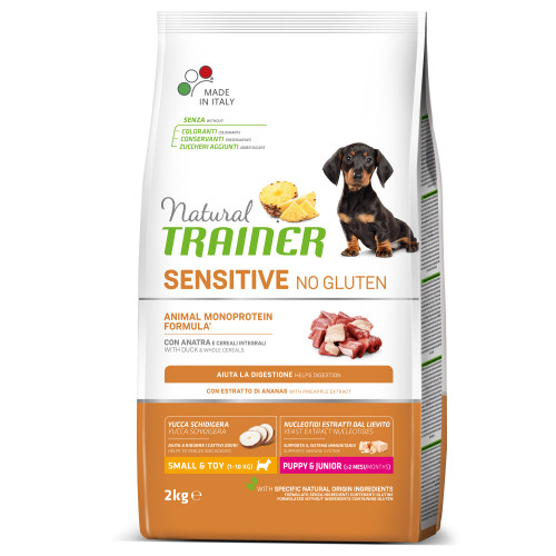 Корм Natural Trainer Dog Sensitive Puppy & Junior Mini для цуценят міні порід, з качкою, 2 кг