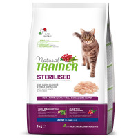 Корм Trainer Natural Cat Adult Sterilised для дорослих стерилізованих котів від 1 року, з індичатиною, 3 кг Корм Trainer Natural Cat Adult Sterilised для дорослих стерилізованих котів від 1 року, з індичатиною, 3 кг