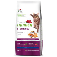 Корм Trainer Natural Super Premium для дорослих стерилізованих кішок від 1 року, з лососем і горохом, 10 кг Корм Trainer Natural Super Premium для дорослих стерилізованих кішок від 1 року, з лососем і горохом, 10 кг