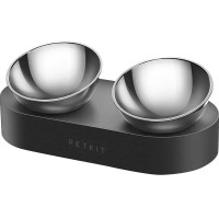Миски Petkit Fresh Nano Pet Cat One Bowl Stand металлические на подставке, для кошек, чёрные, 480 мл Миски Petkit Fresh Nano Pet Cat One Bowl Stand металлические на подставке, для кошек, чёрные, 480 мл
