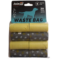 Сменные пакеты AnimAll для уборки за собакой, 8 рулонов по 20 шт Сменные пакеты AnimAll для уборки за собакой, 8 рулонов по 20 шт