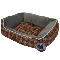 Лежанка AnimAll Nena Soft L BURGUNDY для собак и кошек, клетка, 65×51×18 см Лежанка AnimAll Nena Soft L BURGUNDY для собак и кошек, клетка, 65×51×18 см