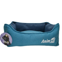 Лежанка AnimAll Gama S Aqua для собак і котів, бірюзова, 45×35×16 см Лежанка AnimAll Gama S Aqua для собак і котів, бірюзова, 45×35×16 см