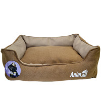 Лежанка AnimAll Gama L Gold Brown для собак і котів, золотисто-коричнева, 65×51×18 см Лежанка AnimAll Gama L Gold Brown для собак і котів, золотисто-коричнева, 65×51×18 см