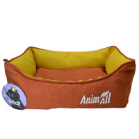 Лежанка AnimAll Anna S Orange для собак и кошек, оранжевая, 45×35×16 см Лежанка AnimAll Anna S Orange для собак и кошек, оранжевая, 45×35×16 см
