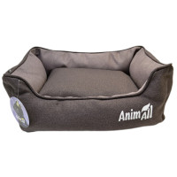 Лежанка AnimAll Gama M Mocco для собак и кошек, мокко, 55×43×17 см Лежанка AnimAll Gama M Mocco для собак и кошек, мокко, 55×43×17 см