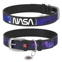 Нашийник WAUDOG Design з QR паспортом для собак, малюнок NASA21, розмір S, 15мм/27-36см, чорний Нашийник WAUDOG Design з QR паспортом для собак, малюнок NASA21, розмір S, 15мм/27-36см, чорний