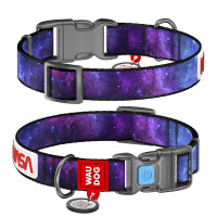 Нашийник Waudog Design з QR паспортом для собак, малюнок NASA21, розмір S, ширина 15 мм, довжина 25-35 см Нашийник Waudog Design з QR паспортом для собак, малюнок NASA21, розмір S, ширина 15 мм, довжина 25-35 см