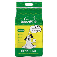 Пеленки Хвостик, для собак и щенков, 56×56 см, 100 шт Пеленки Хвостик, для собак и щенков, 56×56 см, 100 шт