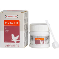 Витамины Oropharma Muta-Vit для оперения птиц, пищевая добавка, 25 г