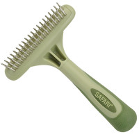Дворядні граблі Safari Dog Rotating Pin Double Row Undercoat Rake для підшерстя собак Дворядні граблі Safari Dog Rotating Pin Double Row Undercoat Rake для підшерстя собак