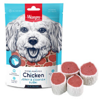 Лакомство Wanpy Chicken Jerky & Codfish Sushi суши с курицей и треской, для собак, 100 г Лакомство Wanpy Chicken Jerky & Codfish Sushi суши с курицей и треской, для собак, 100 г
