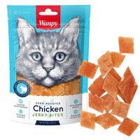 Лакомство Wanpy Chicken Jerky Bites вяленые куриные кусочки, для кошек, 80 г Лакомство Wanpy Chicken Jerky Bites вяленые куриные кусочки, для кошек, 80 г