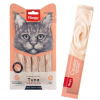 Лакомство Wanpy Creamy Lickable Treats Chicken с тунцом, лососем, витаминами и таурином, для кошек, 5×14 г