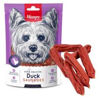 Лакомство Wanpy Duck Sausages сосиски из мяса утки, курицы и утиной печени, для собак, 100 г Лакомство Wanpy Duck Sausages сосиски из мяса утки, курицы и утиной печени, для собак, 100 г