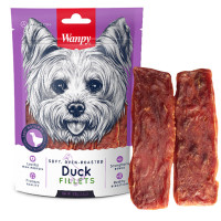 Ласощі Wanpy Soft Duck Fillets в'ялене філе качки, для собак, 100 г Ласощі Wanpy Soft Duck Fillets в'ялене філе качки, для собак, 100 г