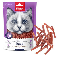 Лакомство Wanpy Soft Duck Jerky Strips вяленые утиные полоски, для кошек, 80 г Лакомство Wanpy Soft Duck Jerky Strips вяленые утиные полоски, для кошек, 80 г