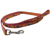 Повідець Coastal Pet Attire Weave для собак, нейлон, принт метелики, коричневий, 120×1.6 см Повідець Coastal Pet Attire Weave для собак, нейлон, принт метелики, коричневий, 120×1.6 см