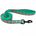Повідець Coastal Ribbon Weave Leash для собак, темно-бірюзовий з кісточками, 160-180 см