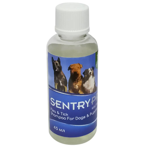 Шампунь Sentry Pro Green Tea & Ginger від бліх і кліщів, для собак, 45 мл