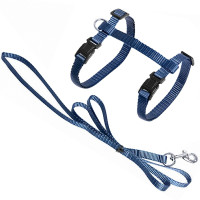 Шлея с поводком Flamingo Cat Harness and Leash Ziggi для кошек, серо-голубой, 22-36 см/27-46 см, 1.1 м Шлея с поводком Flamingo Cat Harness and Leash Ziggi для кошек, серо-голубой, 22-36 см/27-46 см, 1.1 м