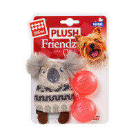 Игрушка Gigwi Plush коала с пищалкой, для собак, текстиль, 10 см Игрушка Gigwi Plush коала с пищалкой, для собак, текстиль, 10 см