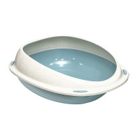 Пластиковый туалет Georplast Shuttle для кошек, 57×40×19 см, голубой