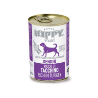 Консервы Kippy Pate Turkey Senior для зрелых собак, паштет с индейкой, 400 г Консервы Kippy Pate Turkey Senior для зрелых собак, паштет с индейкой, 400 г