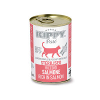 Консерви Kippy Pate Salmon Sterilised для стерилізованих котів, паштет з лососем, 400 г