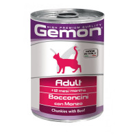 Консервы Gemon Cat Wet Adult для взрослых кошек, кусочки в желе, с говядиной, 415 г Консервы Gemon Cat Wet Adult для взрослых кошек, кусочки в желе, с говядиной, 415 г
