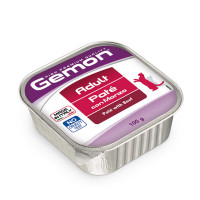 Консерви Gemon Cat Wet Adult для дорослих котів, паштет з яловичиною, 100 г Консерви Gemon Cat Wet Adult для дорослих котів, паштет з яловичиною, 100 г