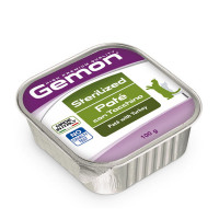 Консерви Gemon Cat Wet Sterilised для стерилізованих котів, з індичкою, 100 г Консерви Gemon Cat Wet Sterilised для стерилізованих котів, з індичкою, 100 г
