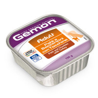 Консервы Gemon Dog Wet Adult для взрослых собак, кусочки в паштете, с индейкой, 150 г Консервы Gemon Dog Wet Adult для взрослых собак, кусочки в паштете, с индейкой, 150 г