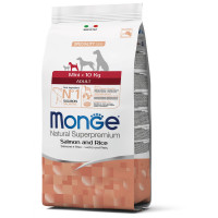 Сухий корм Monge Dog Mini Adult для дорослих собак малих порід, лосось з рисом, 2.5 кг Сухий корм Monge Dog Mini Adult для дорослих собак малих порід, лосось з рисом, 2.5 кг