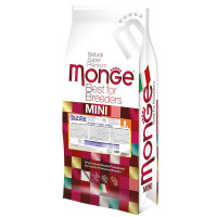 Сухой беззерновой корм Monge Dog Be Wild Gr. Free Mini для собак малых пород, с анчоусом, 15 кг Сухой беззерновой корм Monge Dog Be Wild Gr. Free Mini для собак малых пород, с анчоусом, 15 кг