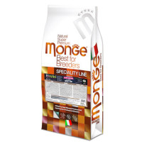 Сухой низкозерновой корм Monge Dog Be Wild Low Grain для собак, с мясом гуся, 15 кг Сухой низкозерновой корм Monge Dog Be Wild Low Grain для собак, с мясом гуся, 15 кг