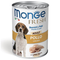 Консерви Monge Dog Fresh для собак, паштет, зі свіжою куркою, 400 г Консерви Monge Dog Fresh для собак, паштет, зі свіжою куркою, 400 г