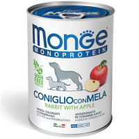 Консерви Monge Dog Fruit Monoprotein для собак, паштет, кролик з яблуками, 400 г Консерви Monge Dog Fruit Monoprotein для собак, паштет, кролик з яблуками, 400 г