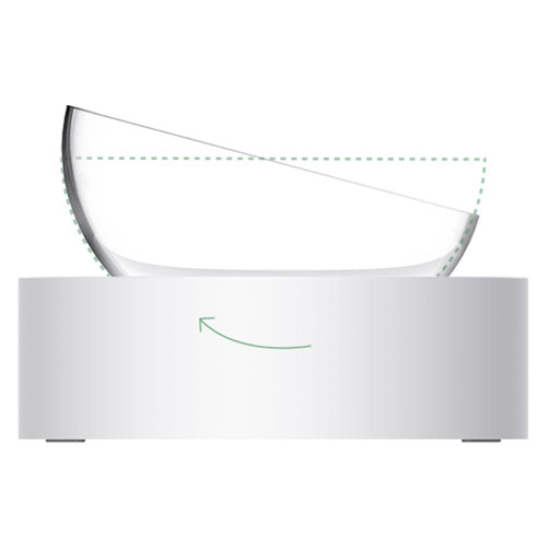 Миска Petkit Fresh Nano Pet Cat One Bowl Stand скляна на підставці, для котів, біла, 480 мл