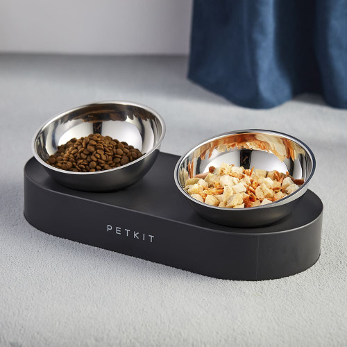 Миски Petkit Fresh Nano Pet Cat One Bowl Stand металлические на подставке, для кошек, чёрные, 480 мл
