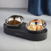 Миски Petkit Fresh Nano Pet Cat One Bowl Stand металлические на подставке, для кошек, чёрные, 480 мл