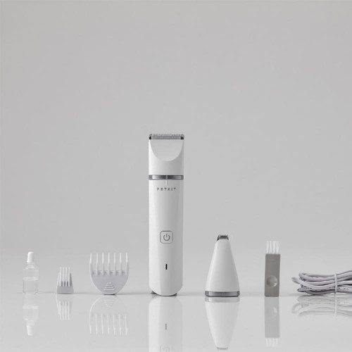Машинка для стрижки тварин Petkit Pet Trimmer 2 в 1, акумуляторна, біла, ножові блоки 1 см і 3.2 см
