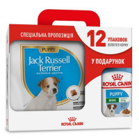 Сухий корм Royal Canin Jack Russell Terrier для цуценят джек рассел тер'єра 3 кг + 12 паучів у подарунок Сухий корм Royal Canin Jack Russell Terrier для цуценят джек рассел тер'єра 3 кг + 12 паучів у подарунок