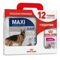 Сухой корм Royal Canin Maxi Adult для собак крупных пород, 4 кг + 12 паучей в подарок Сухой корм Royal Canin Maxi Adult для собак крупных пород, 4 кг + 12 паучей в подарок