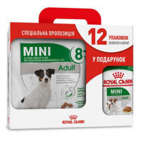 Сухой корм Royal Canin Mini Adult для собак мелких пород, 4 кг + 12 паучей в подарок Сухой корм Royal Canin Mini Adult для собак мелких пород, 4 кг + 12 паучей в подарок
