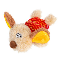 Мягкая игрушка GiGwi Plush, плюшевая собачка, с пищалкой, текстиль, 13 см Мягкая игрушка GiGwi Plush, плюшевая собачка, с пищалкой, текстиль, 13 см