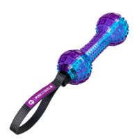 Игрушка GiGwi Push to mute, для собак, гантеля, с отключаемой пищалкой, резина, 18 см Игрушка GiGwi Push to mute, для собак, гантеля, с отключаемой пищалкой, резина, 18 см